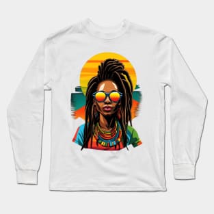 Caribbean Sunset Soiree Long Sleeve T-Shirt